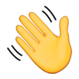 👋 Waving Hand Sign Emoji (U+1F44B/U+E41E)