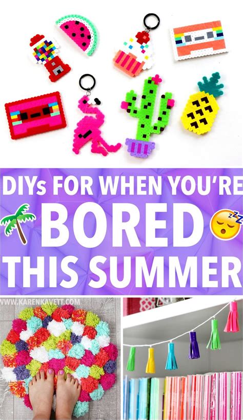 Easy Diy Ideas For When You're Bored This Summer! in 2021 | Fun easy crafts, Crafts to do when ...