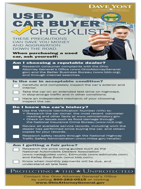 Used Car Buyer Checklist | Download Free PDF | Car | Used Car