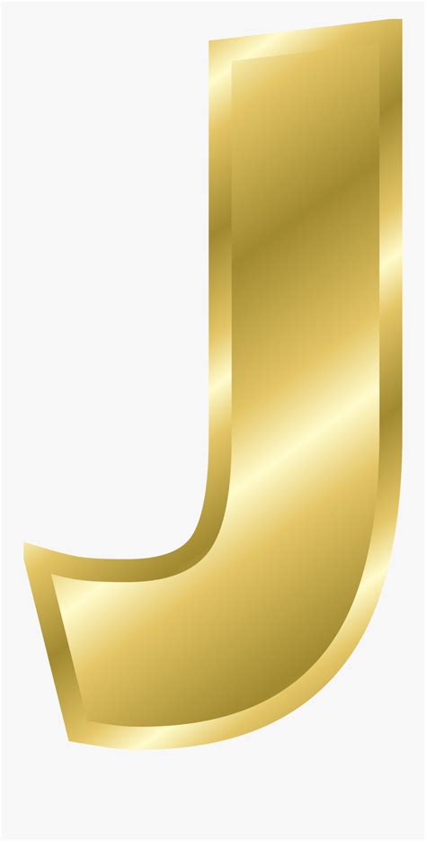 Png Gold Letters - Letter J Gold Png , Free Transparent Clipart - ClipartKey