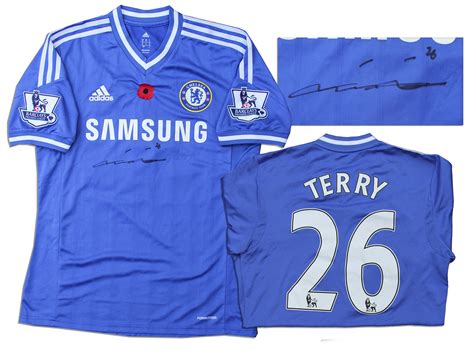 Lot Detail - John Terry Chelsea Match Worn Chelsea Shirt Signed