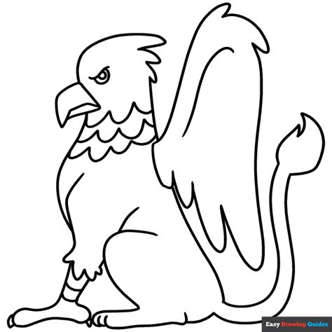 Griffin Coloring Page | Easy Drawing Guides