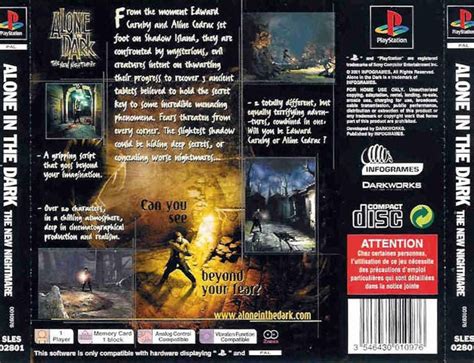 Alone In The Dark 4 PAL PSX BACK | Playstation Covers | Cover Century ...