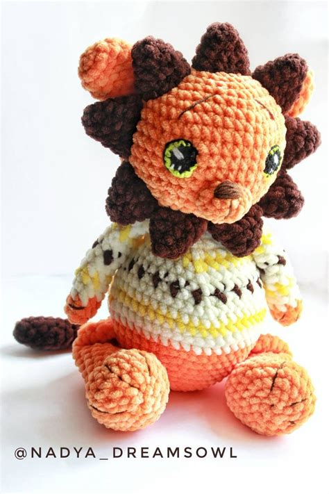 LION CROCHET plush PATTERN how crochet lion toy amigurumi | Etsy