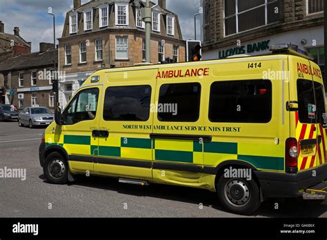 North West Ambulance Service Vehicle in Glossop Stock Photo - Alamy