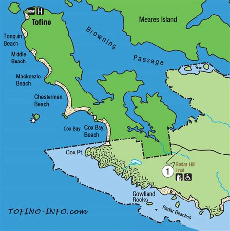 Maps for Beaches in Tofino and Ucluelet, B.C.