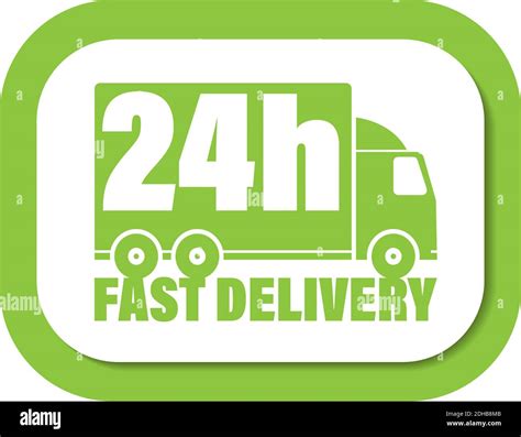 fast or express 24 hour delivery icon with delivery truck vector illustration Stock Vector Image ...