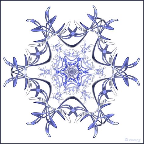 Fractal snowflake by Lupsiberg on DeviantArt