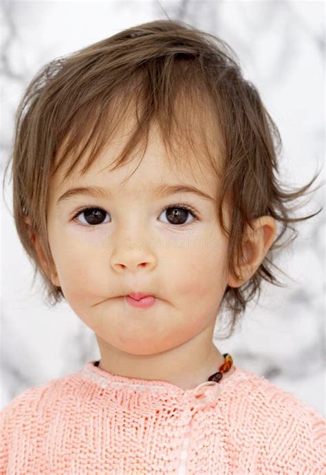 Portrait of a baby girl stock photo. Image of pretty - 12009116