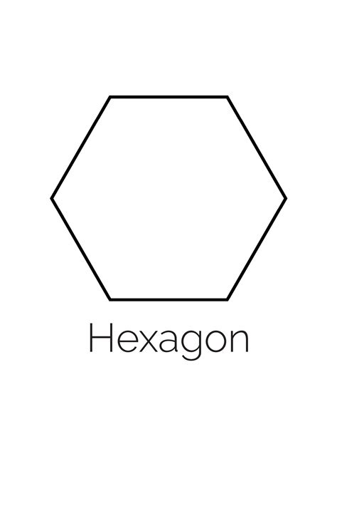 Free 6 Inch Hexagon Template - Printable Templates