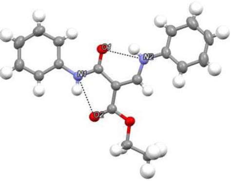 Example diagram of the two hydrogen bonds present in 1−5 (here: 1). | Download Scientific Diagram