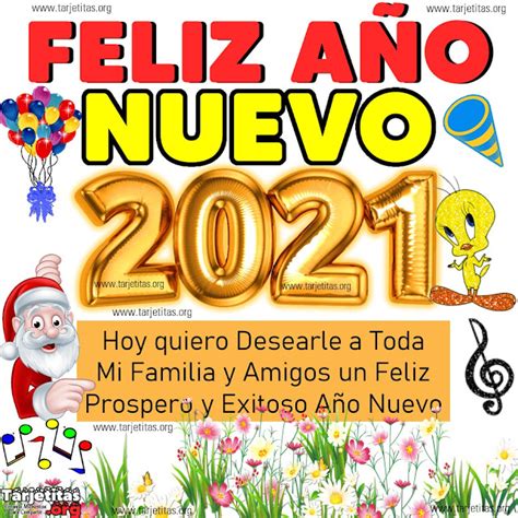 Feliz año nuevo para ti y tu familia hermosa. | Tarjetitas