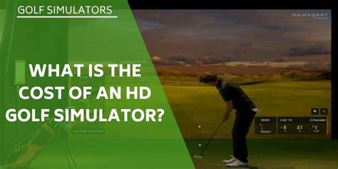 How Much Does a Golf Simulator Cost? Options for All Budgets!