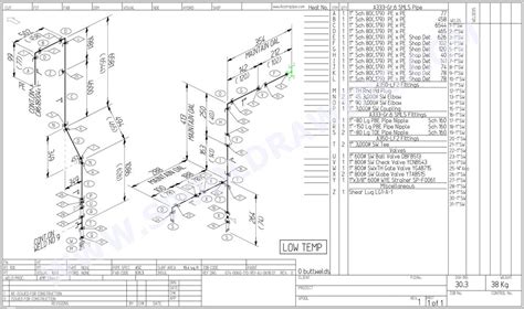 Pipe Spool Shop Drawing - Pipe Spool Shop Drawing Detailing Drafting