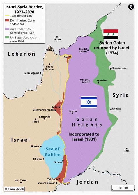 Golan Heights territorial changes: 1967-1981 : r/MapPorn