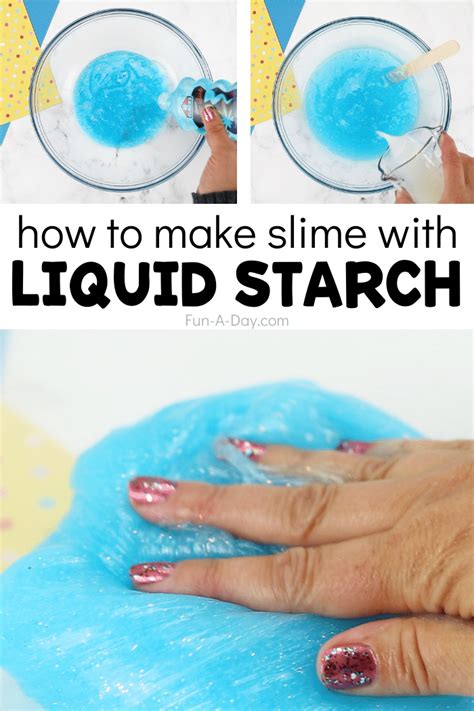 Liquid Starch Slime with Just 3 Ingredients - Fun-A-Day!