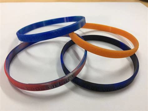 1/4" Swirl Debossed Silicone Wristbands - Thin Bands - WK320 | RFG Line