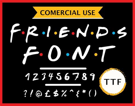 Friends Font SVG TTF Friends TV Show Inspired Logo Font | Etsy