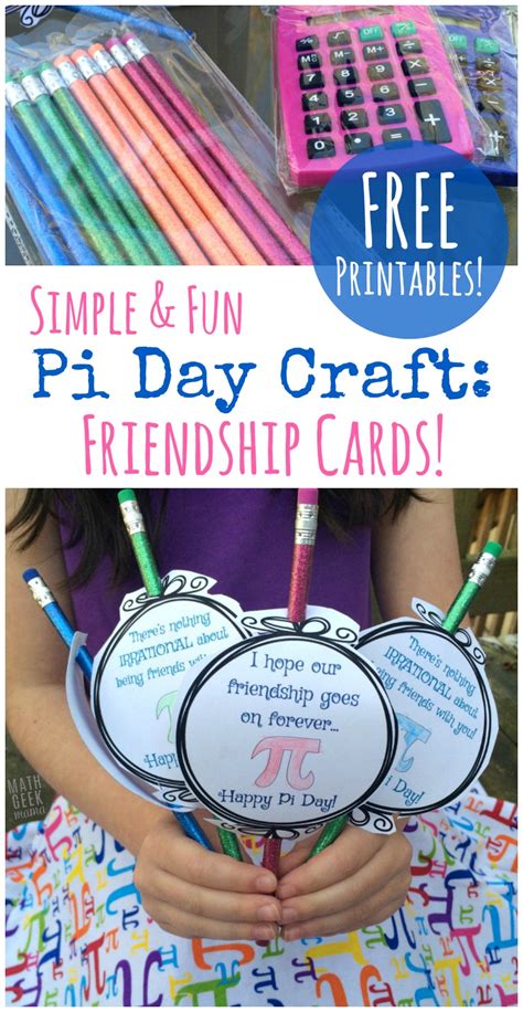 Cute Pi Day Printable Cards Freebie | Free Homeschool Deals