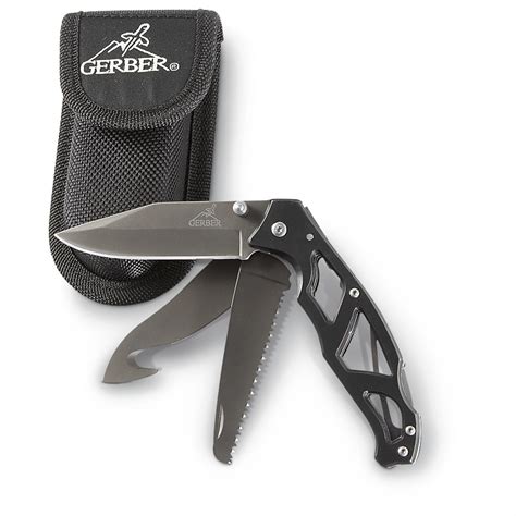 Gerber® 3 - blade Paraframe Knife - 183294, Folding Knives at Sportsman's Guide