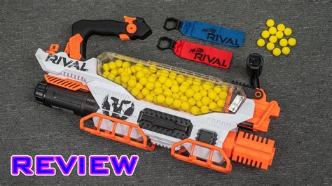 The NERF Rival Prometheus MXVIII-20K Blaster Can Fire 200 Rounds