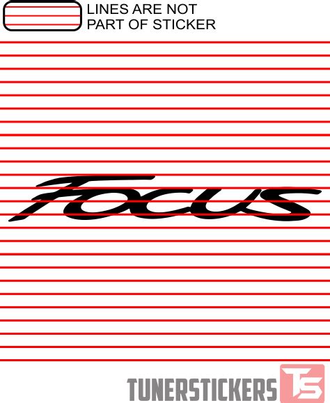 Ford Focus New Logo - Tuner Stickers