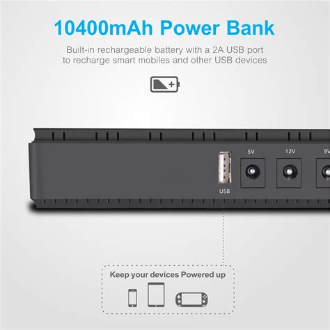 PB070 10400mAh 18W Mini UPS Power Bank – Experience the difference