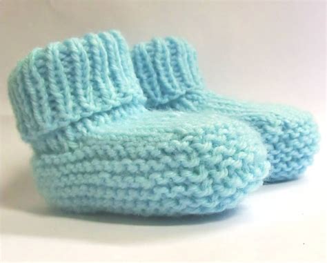 Baby Booties Knitting Pattern PDF newborn baby boys