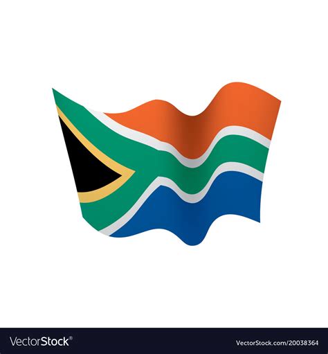 South africa flag Royalty Free Vector Image - VectorStock