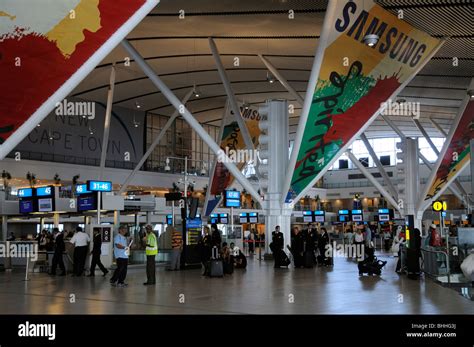 Cape Town International Airport interior of the Central Terminal ...