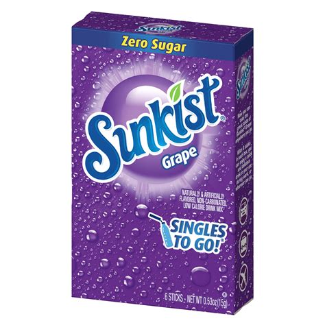 Sunkist Soda Grape Powdered Drink Mix, 6 ct - CVS PharmacyIngredients ...