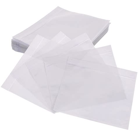 100pcs Self-Adhesive Packing List Envelopes Transparent Packing List Pouches for Invoice ...