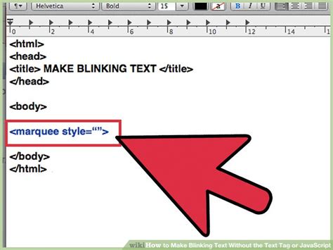 How to Make Blinking Text Without the Text Tag or JavaScript