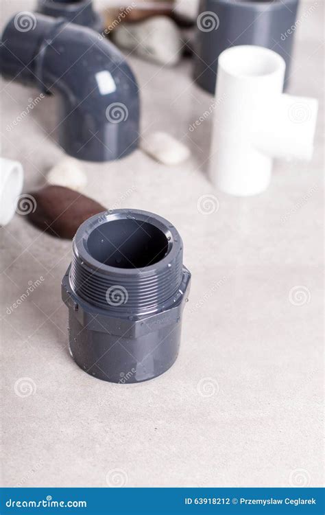 System PVC-U fittings stock photo. Image of pipe, coupler - 63918212