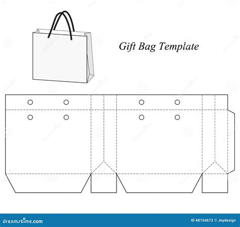 Gift Bag Template Stock Illustrations – 26,099 Gift Bag Template Stock ...