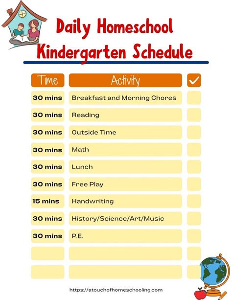 Simple Homeschool Kindergarten Schedule + Tips on Creating Your Own