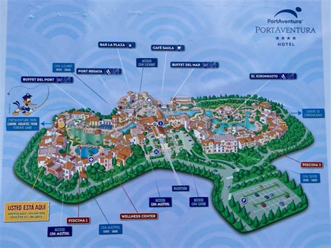 Port Aventura Theme Park Map