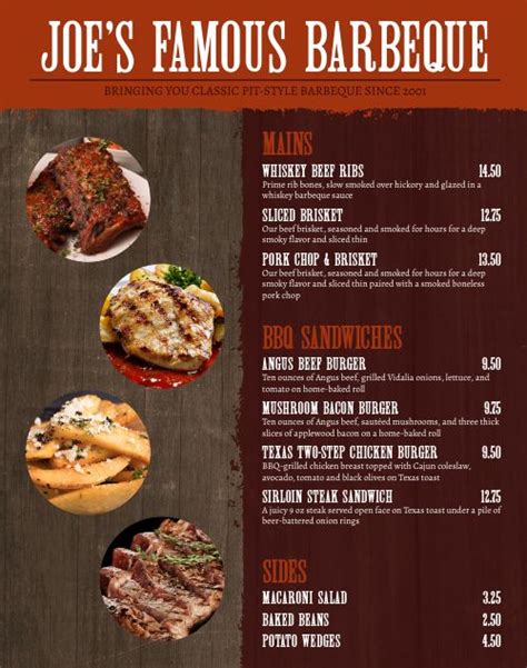 Southern Food Truck Menu Poster Template by MustHaveMenus