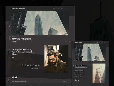 Filmmaker Portfolio II by Carlos Arteaga on Dribbble