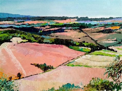 The fields of Provence Painting by Chen Xi | Saatchi Art