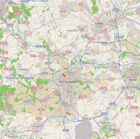 Monchengladbach Map - Germany