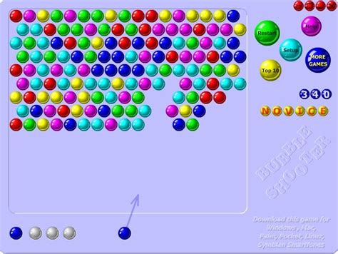 Destroy as many bubbles as possible in this classic bubble shooter game. The game works on the ...