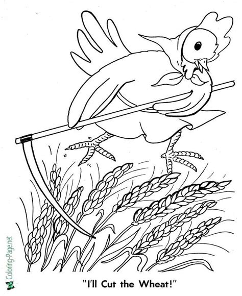 Fairy Tales - Little Red Hen Coloring Pages