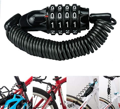 Bicycle Locks Black Digit Codes Mountain Road Bike Anti-theft ...