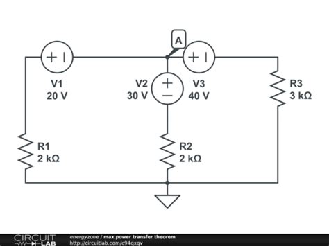 max power transfer theorem - CircuitLab