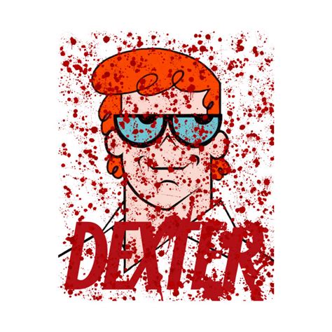 Dexter Blood Splatter - Cartoon - T-Shirt | TeePublic