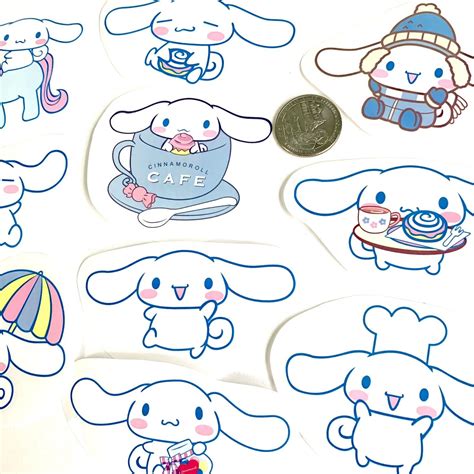 CINNAMOROLL Stickers Waterproof Large Kawaii Sanrio For Laptop Cell ...