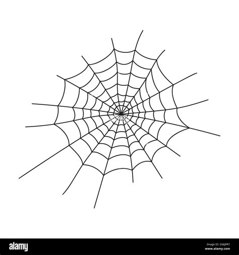 Cobweb silhouette isolated on white background. Spider web icon. Design ...