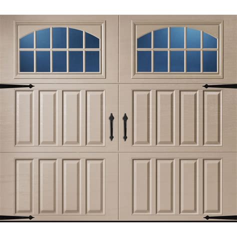 Pella Carriage House 96-in x 84-in Insulated Sandtone Single Garage ...