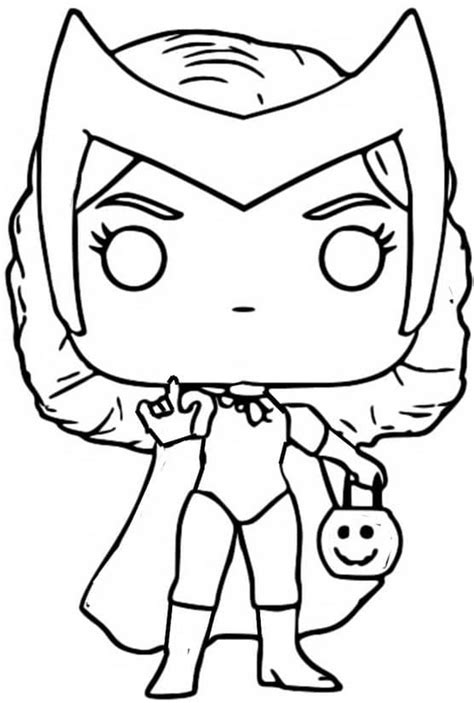 Desenhos de Funko POP Wanda Maximoff para Colorir e Imprimir ...